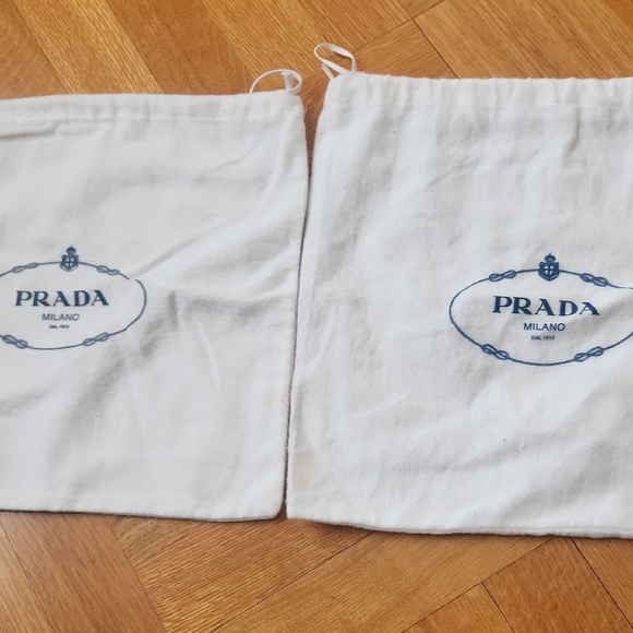 Prada White Dust Bags - Picture 1 of 3